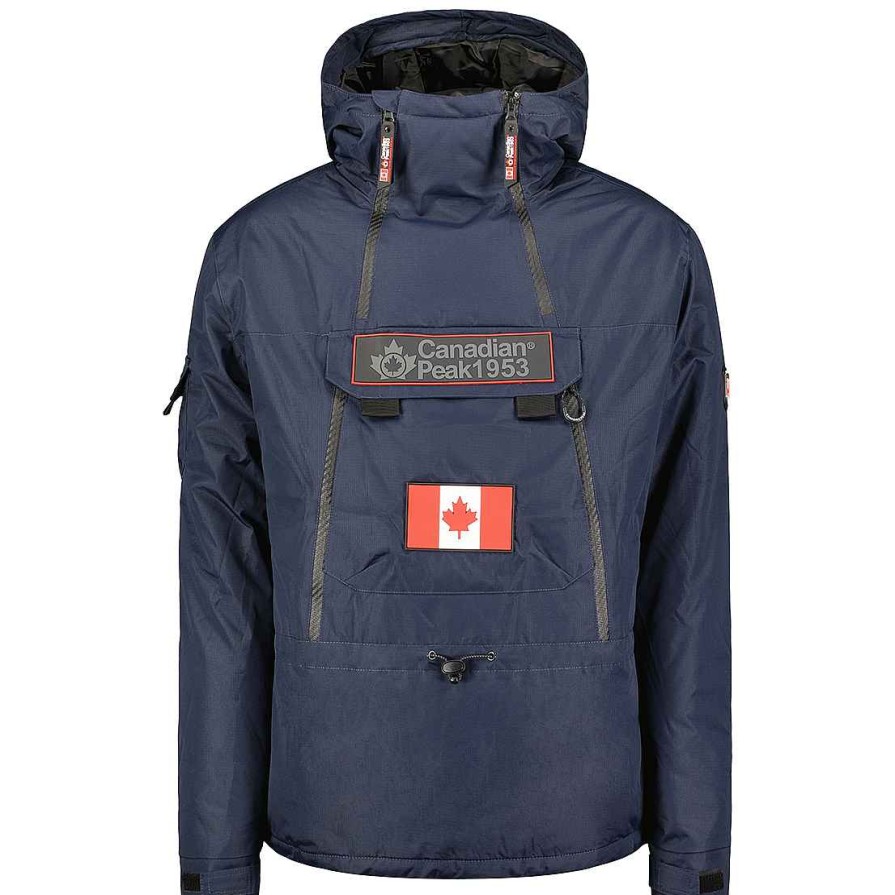 Homme Canadian Peak Parka | Benyamineak Navy Rm Men 054