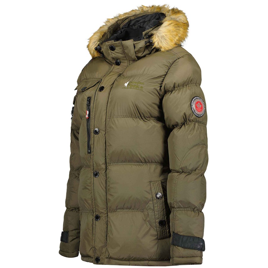 Femme Canadian Peak Parka | Bukka Kaki Cp Rm Lady 021