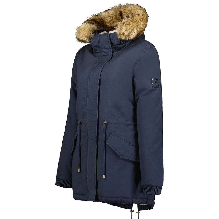 Femme Canadian Peak Parka | Ampurieak Cp Navy Lady 056