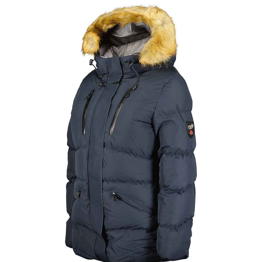 Femme Canadian Peak Parka | Crowneak Navy Rm Cp Lady 001