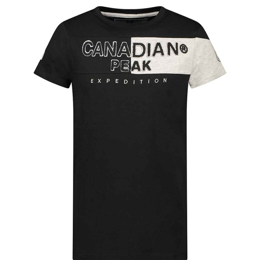 Homme Canadian Peak T-Shirt | Jermaineak Black Rm Men 235