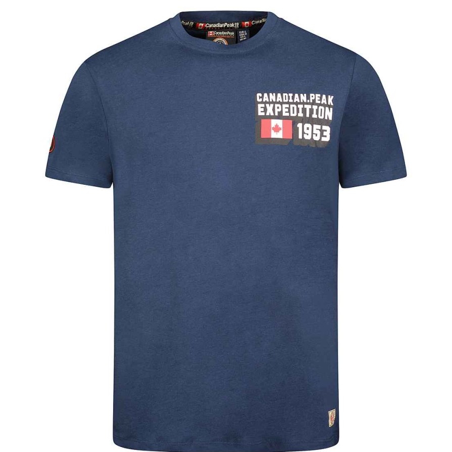 Homme Canadian Peak T-Shirt | Jistereak Navy Rm Men 249