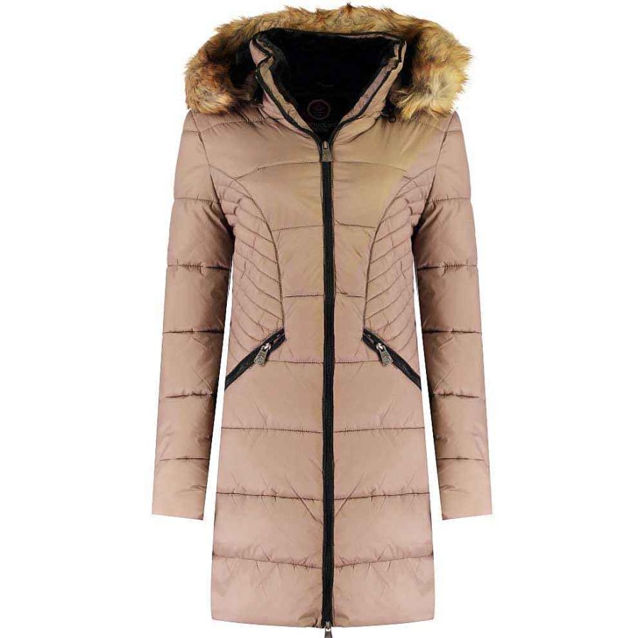 Femme Canadian Peak Parka | Akapeak Taupe Cp Bs2 Rm Lady 001