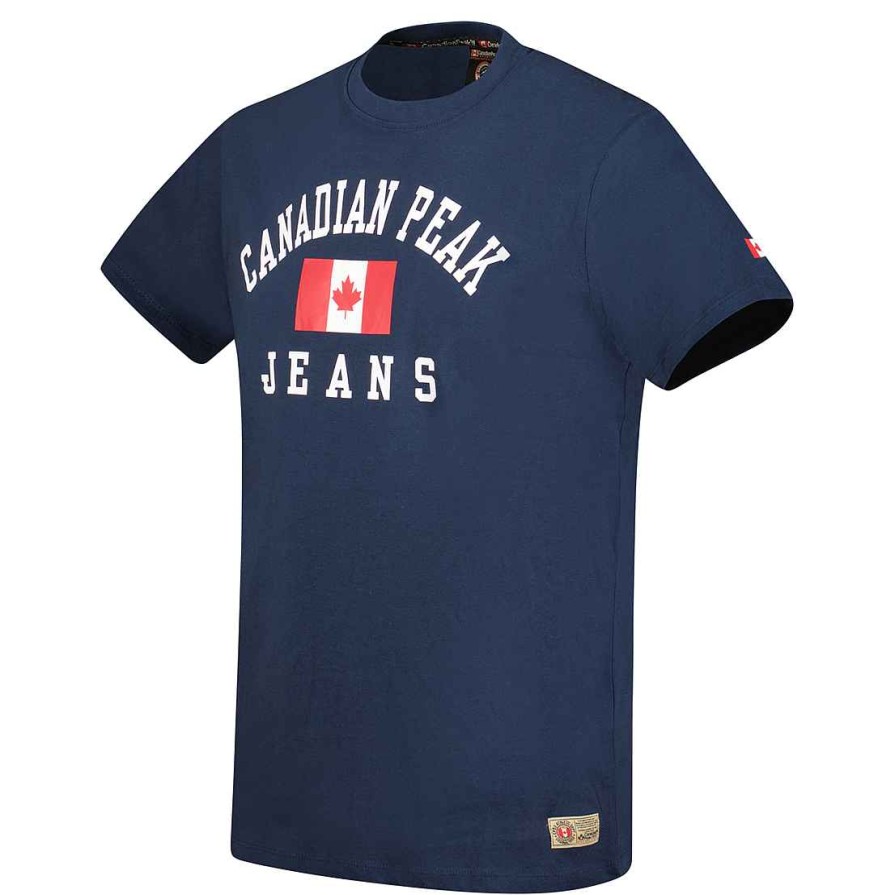 Homme Canadian Peak T-Shirt | Jadseneak Navy Rm Men 249