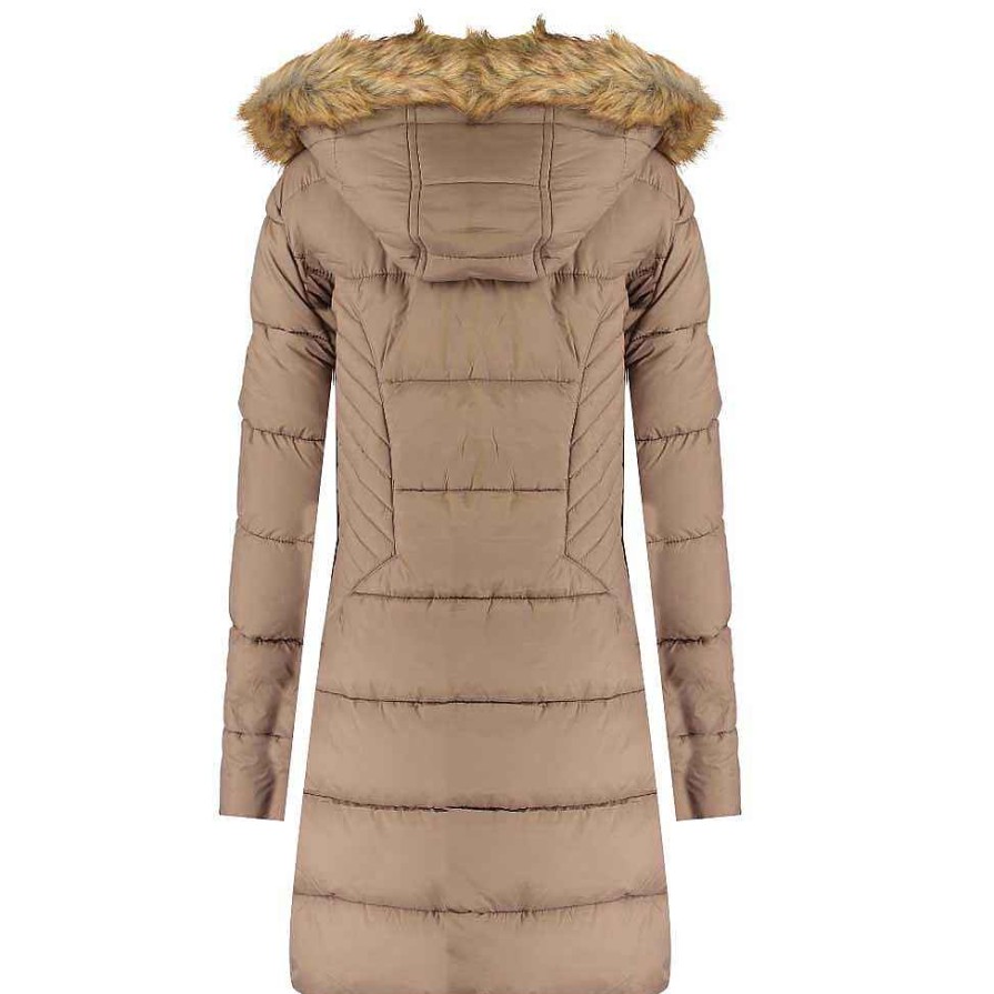 Femme Canadian Peak Parka | Akapeak Taupe Cp Bs2 Rm Lady 001