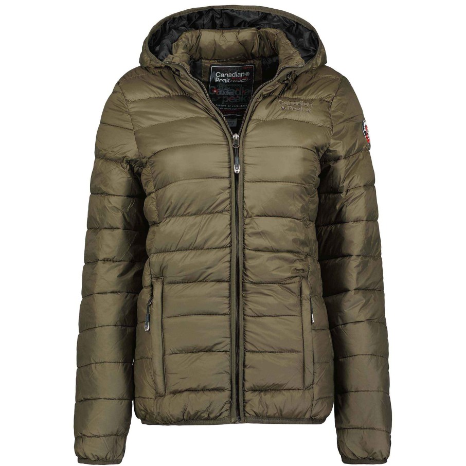 Femme Canadian Peak Blouson | Anguila Hood Kaki Cp Bs Lady 001