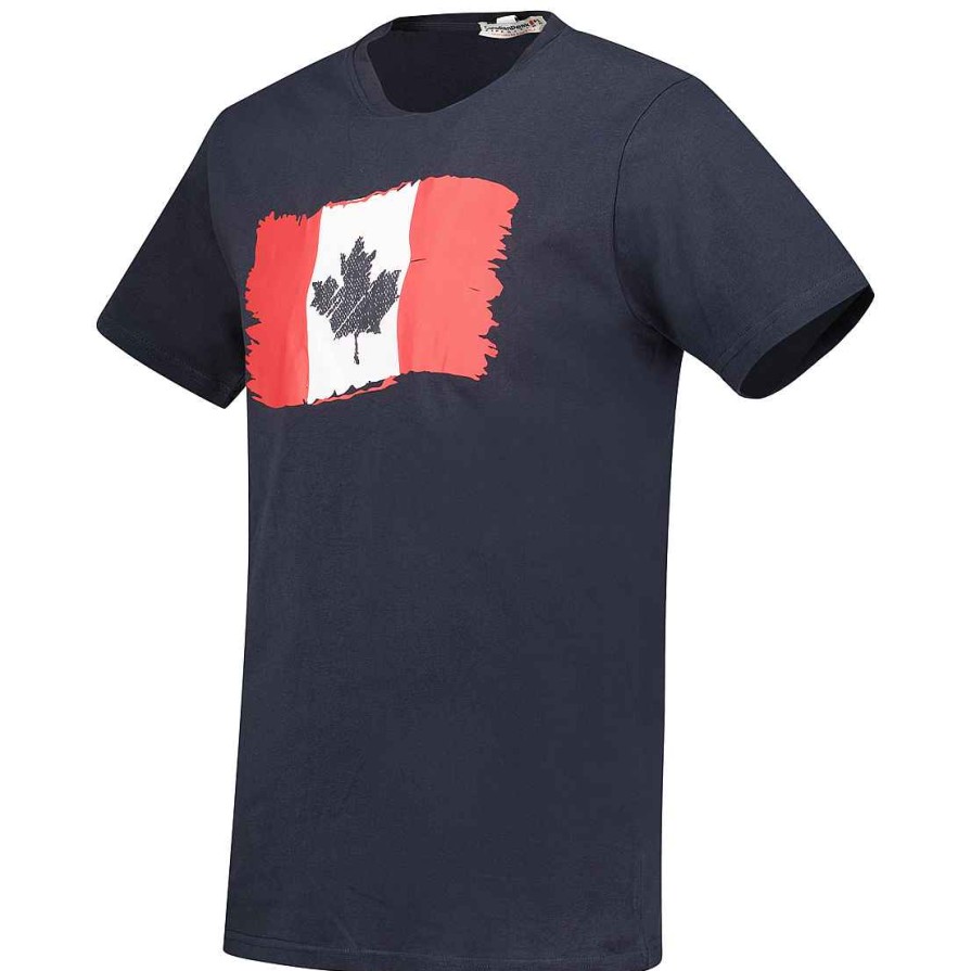 Homme Canadian Peak T-Shirt | Jorenteak Navy Rm Men 254