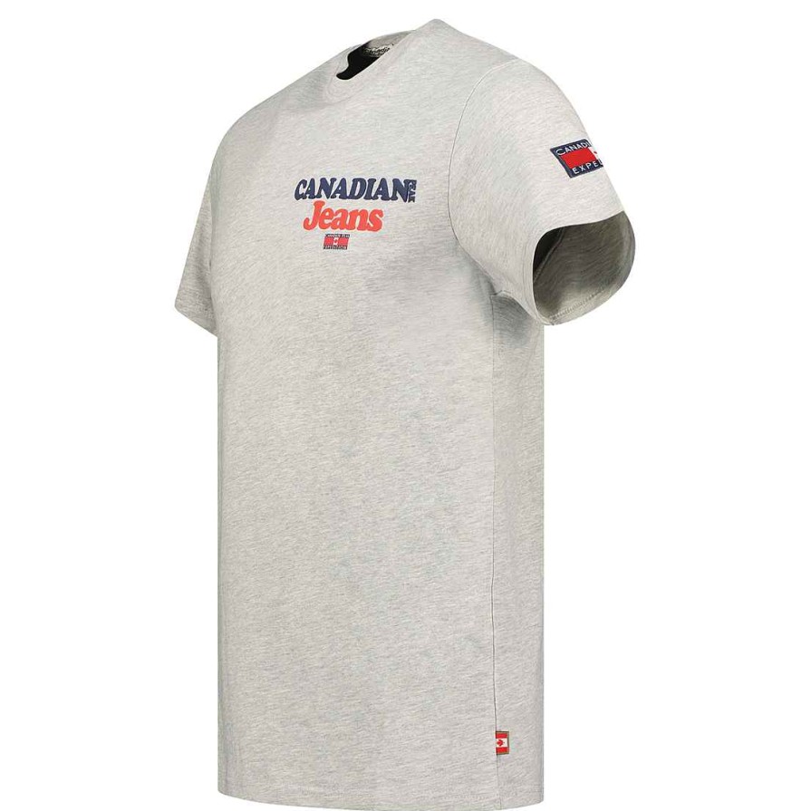 Homme Canadian Peak T-Shirt | Jouppeak Bgrey Rm Men 235