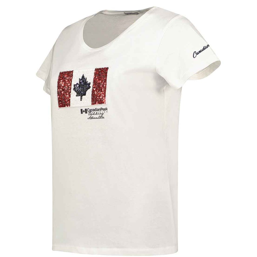 Femme Canadian Peak T-Shirt | Jermioneak White Rm Lady 254