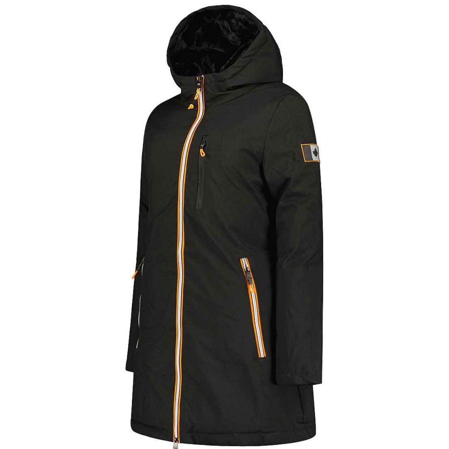 Femme Canadian Peak Parka | Cassimineak Black Rm Lady 001