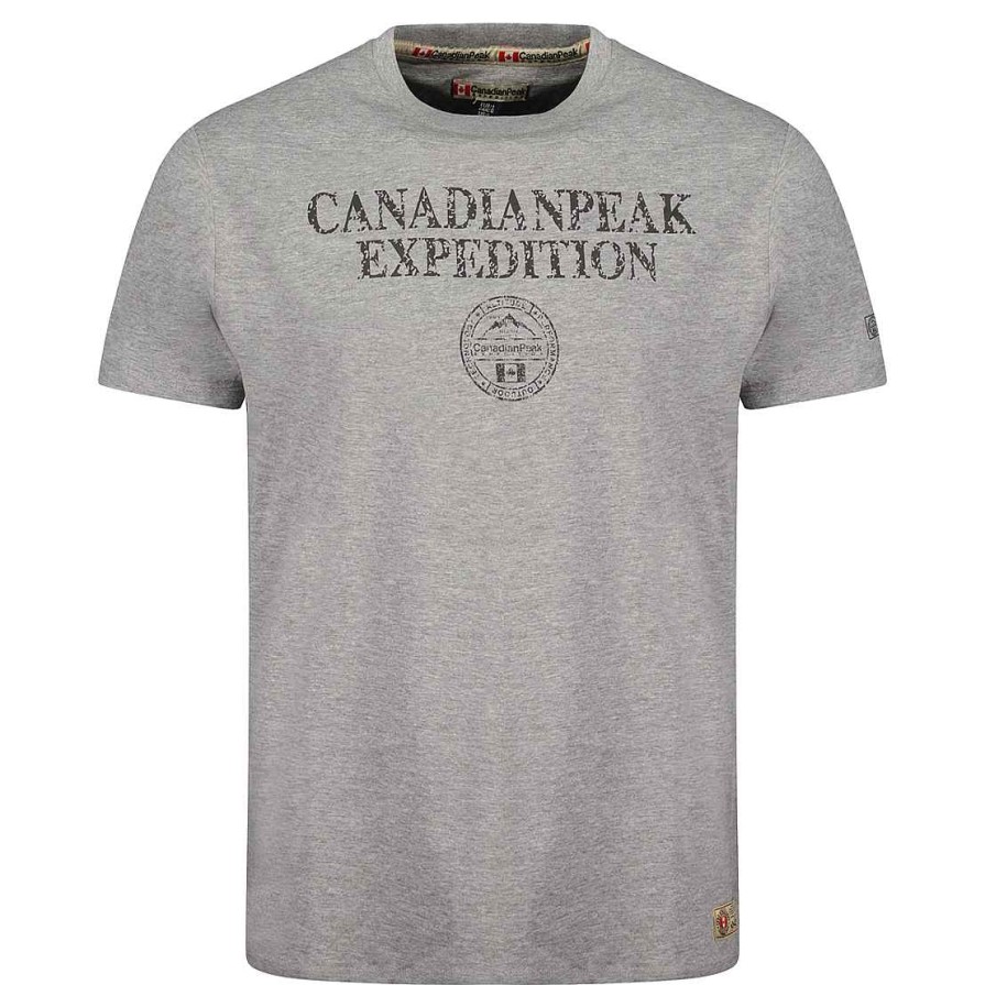 Homme Canadian Peak T-Shirt | Jvickeak Bgrey Rm Men 249