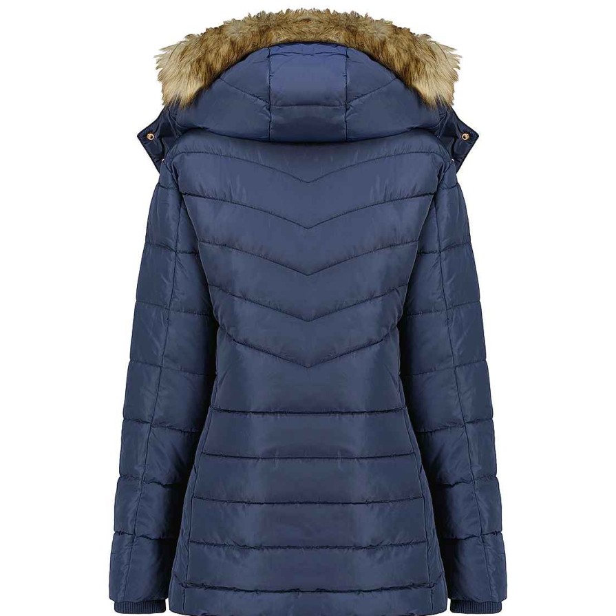 Femme Canadian Peak Parka | Ajumai Lady Navy Rm 054