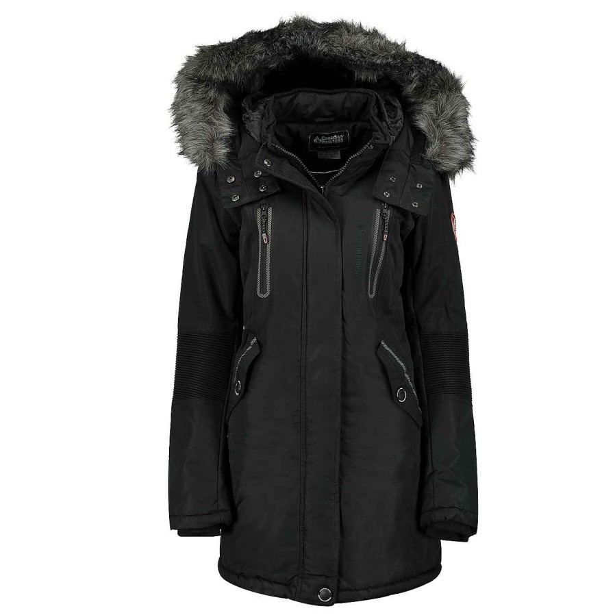 Femme Canadian Peak Parka | Camilly Black Lady 070 Bs