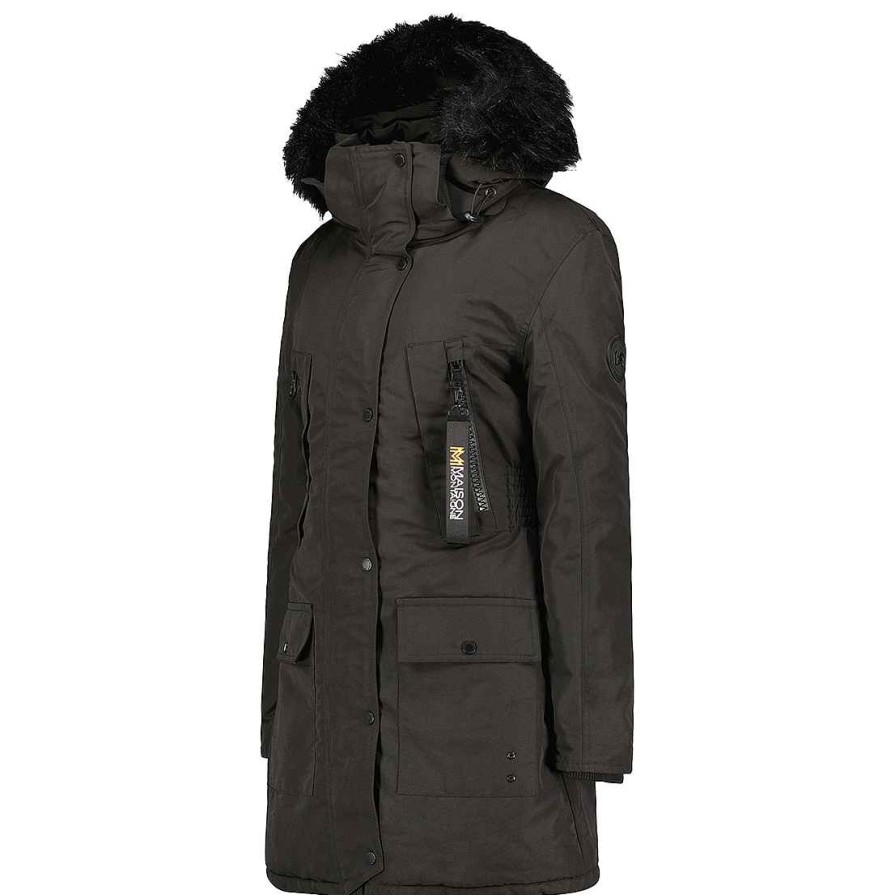 Femme Canadian Peak Parka | Cormai Lady Black Rm 054