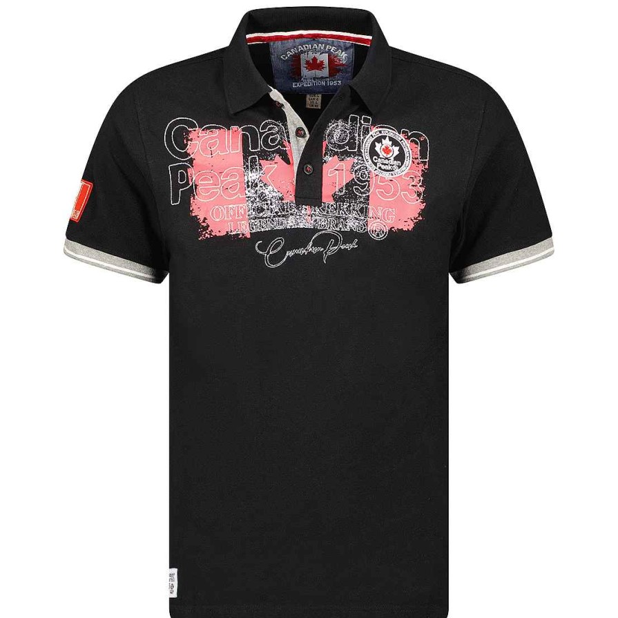 Homme Canadian Peak Polo | Kutteak Black Rm Men 419