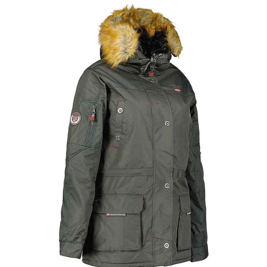 Femme Canadian Peak Parka | Acheak Dgrey Cp Rm Lady 068