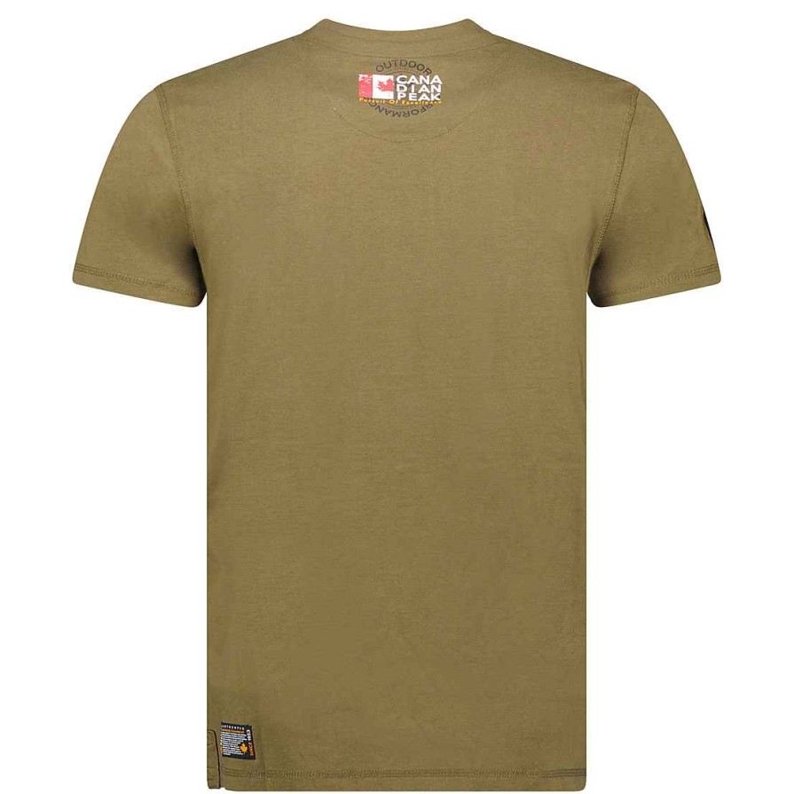 Homme Canadian Peak T-Shirt | Jiltord Kaki Cp Rm Men 235