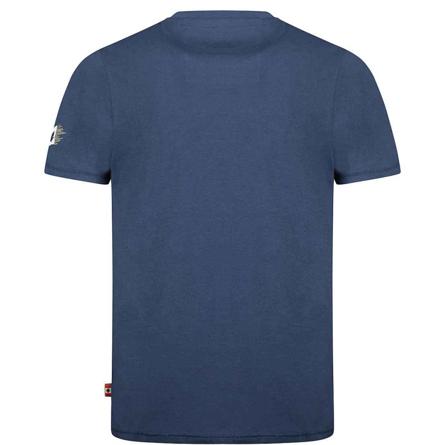 Homme Canadian Peak T-Shirt | Jaloneak Navy Rm Men 249