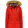 Femme Canadian Peak Parka | Crownmai Lady Red Rm 001