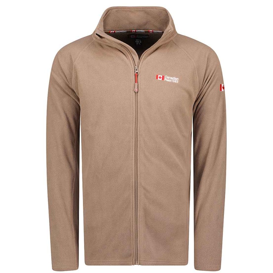 Homme Canadian Peak Polaire | Tugeak Fz Rm Taupe Men 224