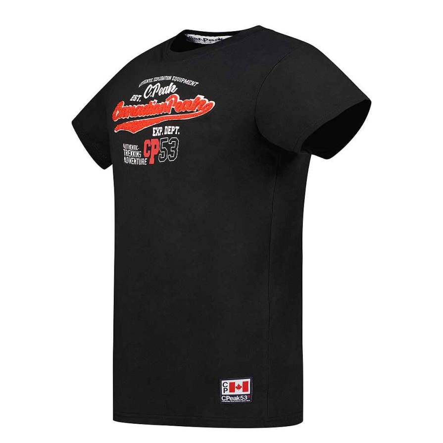 Homme Canadian Peak T-Shirt | Jurbeak Black Rm Men 235