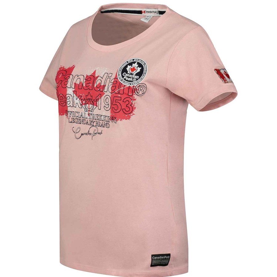 Femme Canadian Peak T-Shirt | Jarryeak Light Pink Rm Lady 419