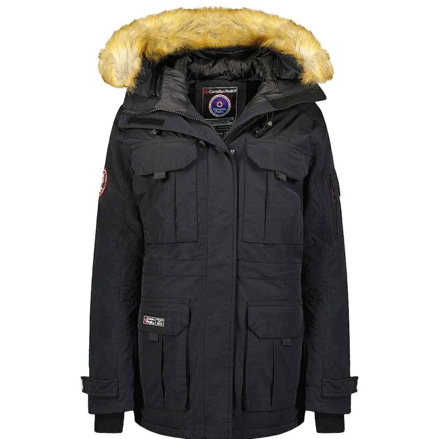 Femme Canadian Peak Parka | Babiloneak Cp Black Lady 054